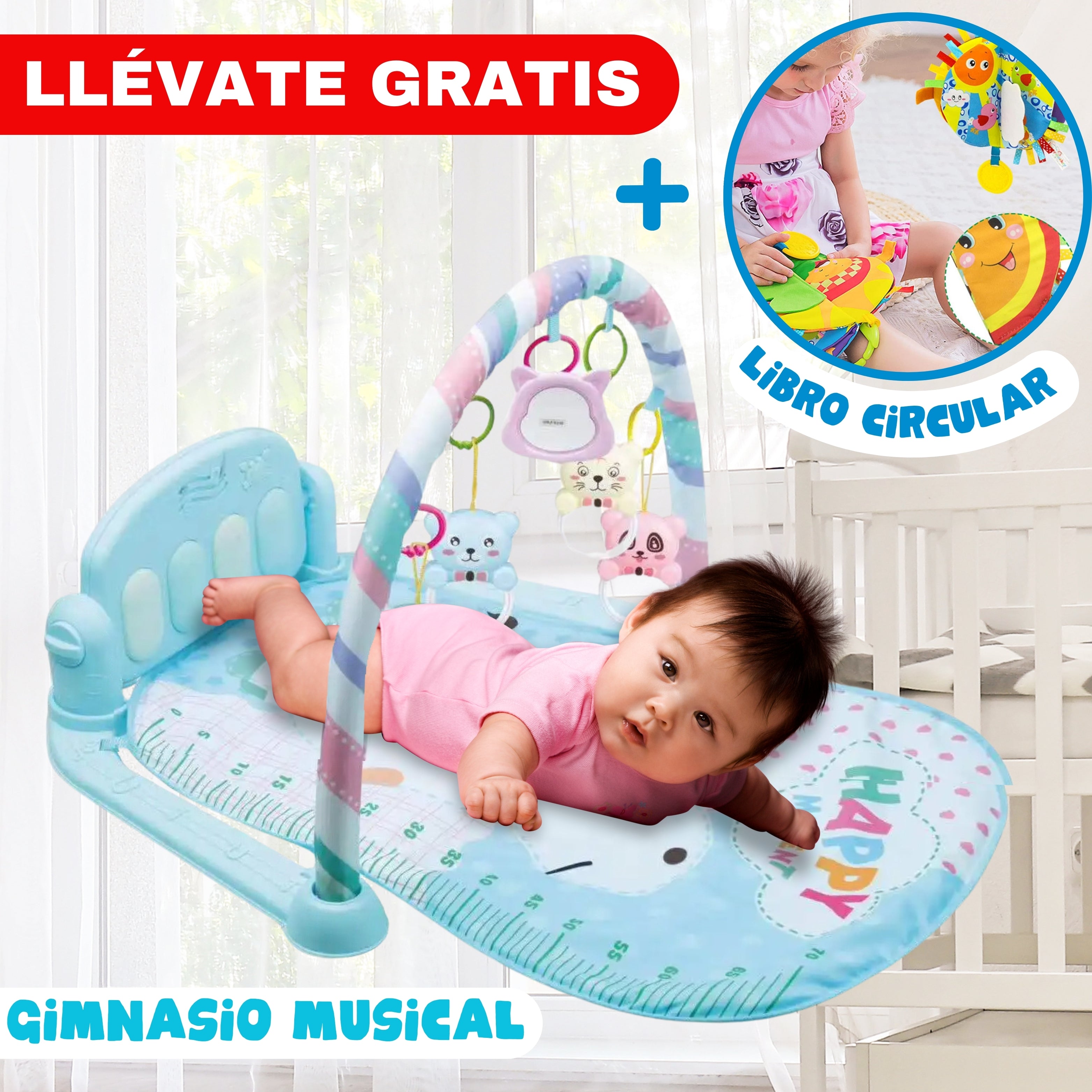 GIMNASIO MUSICAL HARMONT + LIBRO SENSORIAL